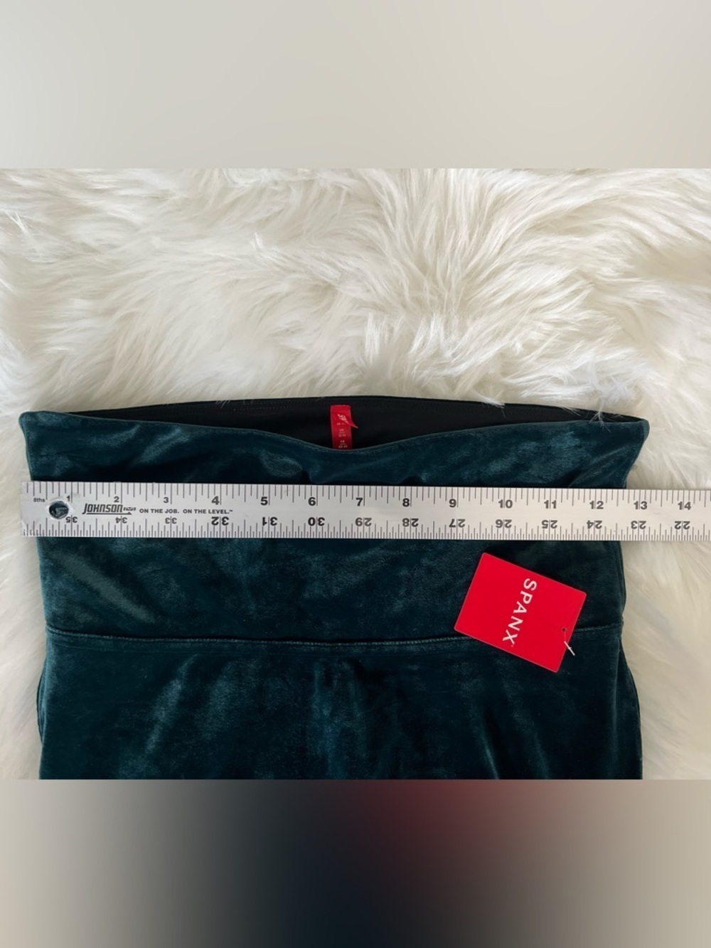 Spanx Velvet dark Green legging NWT size Medium - Picture 7 of 9